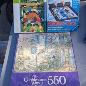 BUNDLE 2 puzzles and puzzle keeper storage